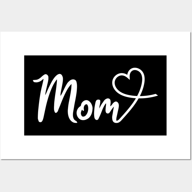 I Love My Mom Cute Mom Wall Art by Lulaggio